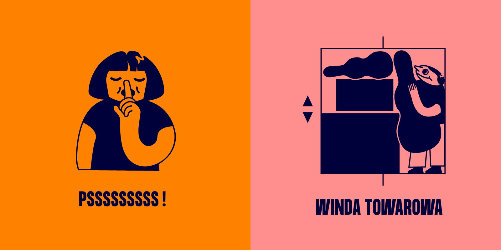 Warsaw-based UVMW designs a playful, hand-drawn wayfinding system