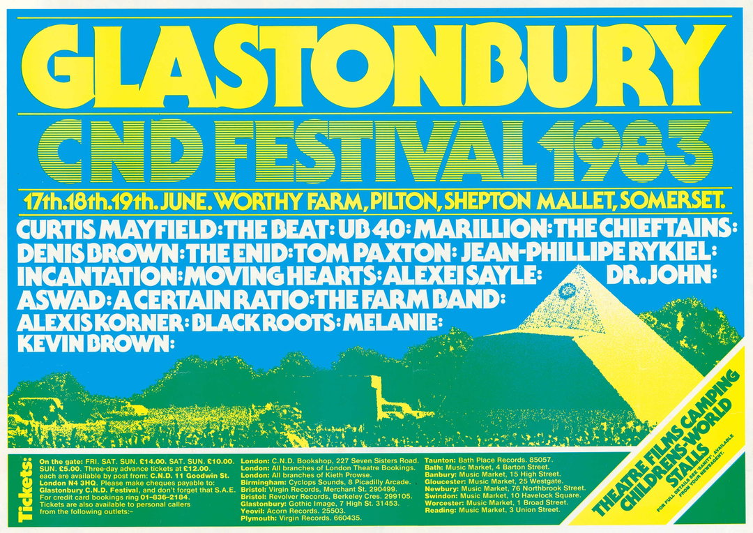 V&A announces new digital database providing access to Glastonbury Festival archive