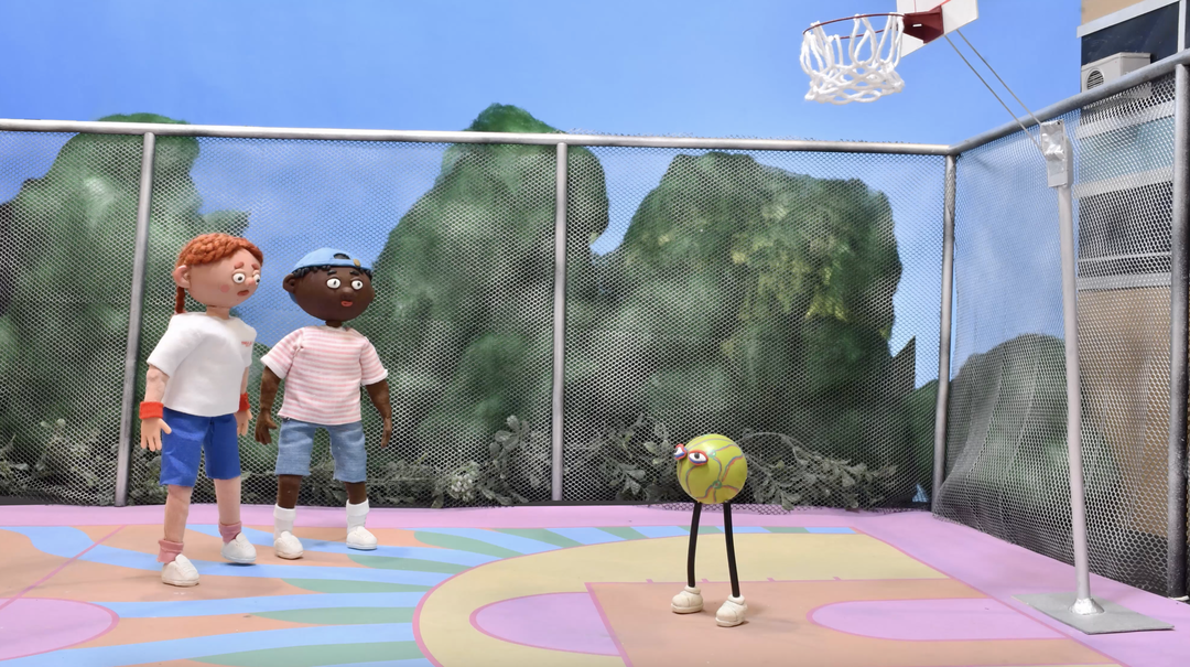 Basketball and cartoons combine in wonderful Yinka Ilori collection