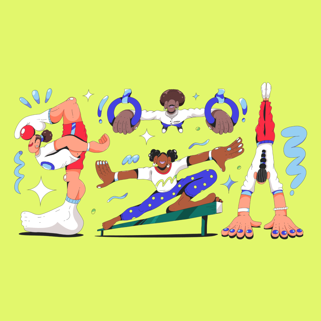 Anyways gathered an international squad of illustrators for these Olympics-inspired YouTube Yoodles