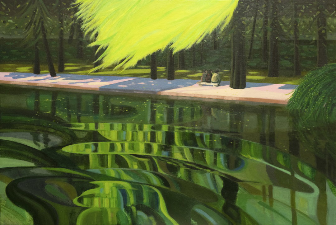 Zhongwen Hu_Riverbank_Acrylic on canvas_60x90cm_2023.jpg